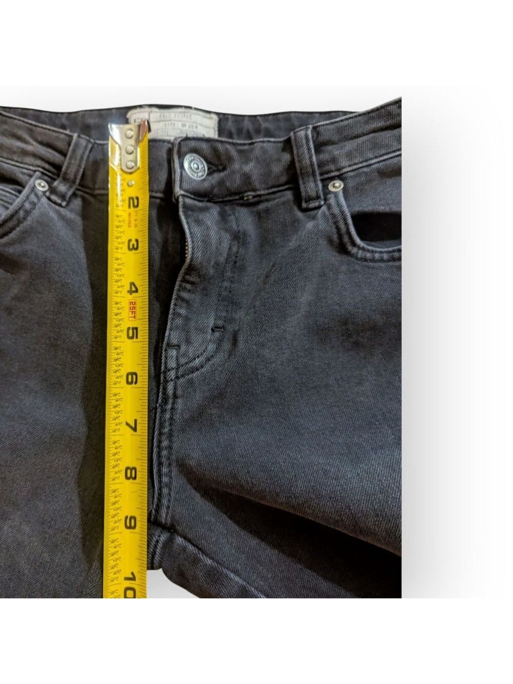 Free People Black Distressed Denim Ankle Jeans Size 28 - Picture 9 of 11